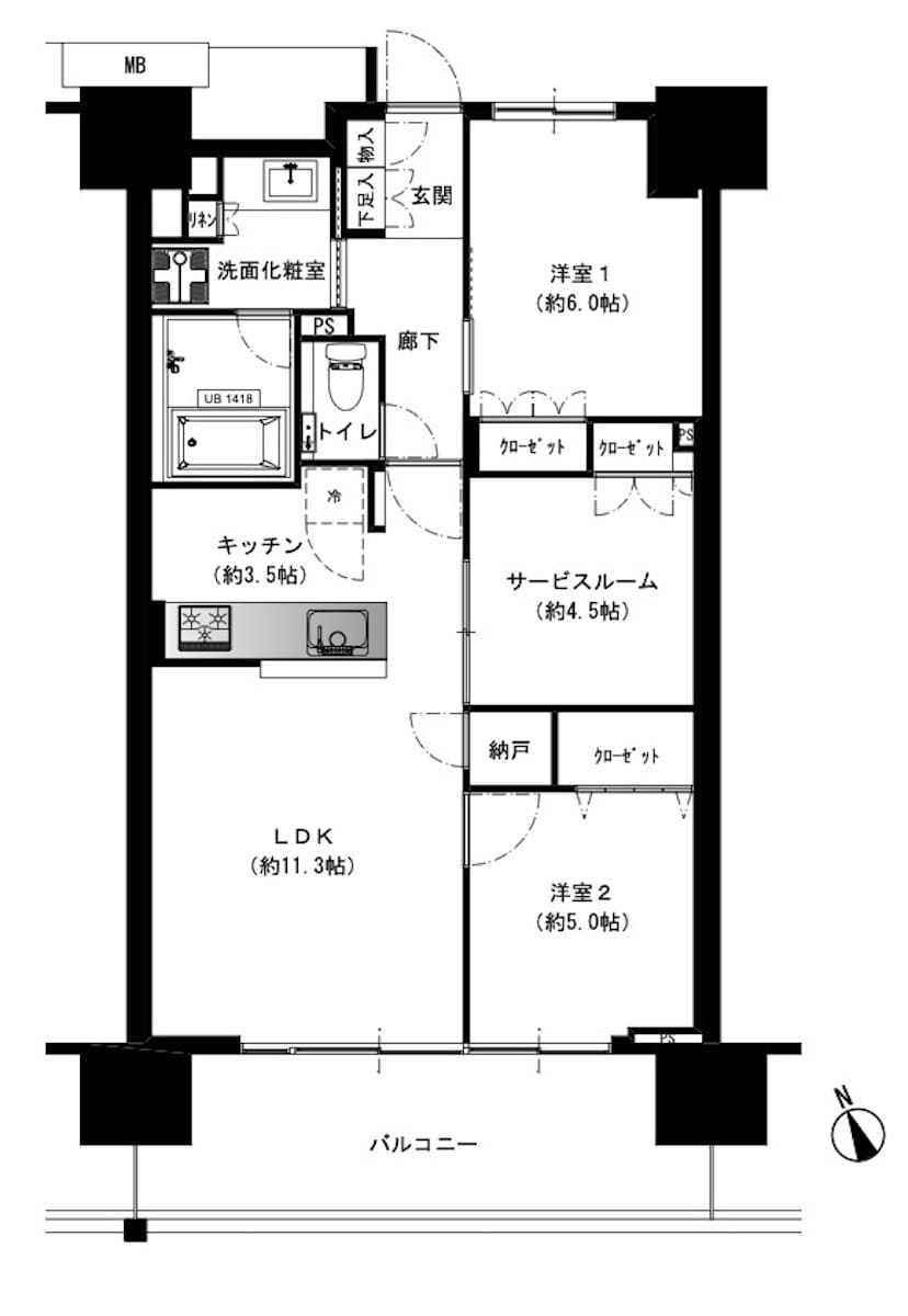 プラウド志木本町の間取り